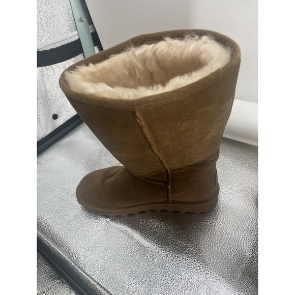 Bearpaw Women's Size 11 Hickory Elle Tall Suede Wool Sheepskin Winter Boots - Picture 3 of 9